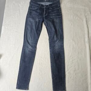 7 For All Mankind Jeans 26 Gwenevere Skinny Dark Denim